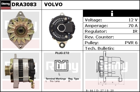 Alternator Delco Remy Dra3083, Valeo Alternator Regulator Wiring Diagram