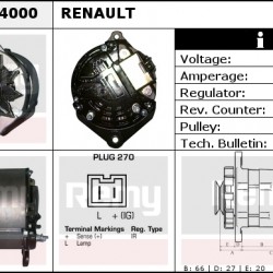 Lichtmaschine DELCO-REMY DRA4000
